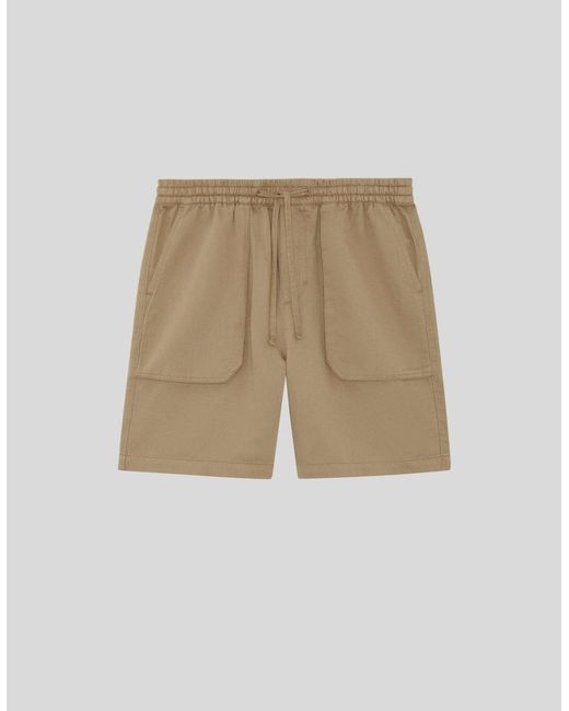Lyle & Scott White Linen Blend Shorts for men