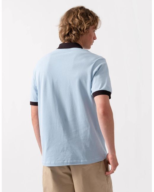 Lacoste Blue Classic Fit Short Sleeve Piqué Polo for men