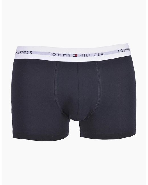 Tommy Hilfiger Red 3-Pack Signature Cotton Boxer Trunks for men