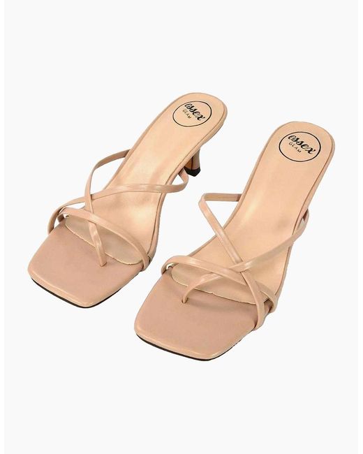 XY London Pink Ladies Dream Kitten Heel Mules