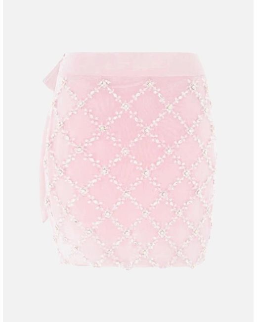 Oceanus Pink Elani Self Tie Lightweight Sarong