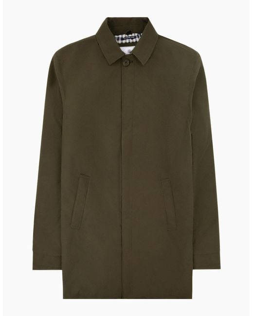 Aquascutum Green Shell Active Mid Trench Coat Army 06 for men