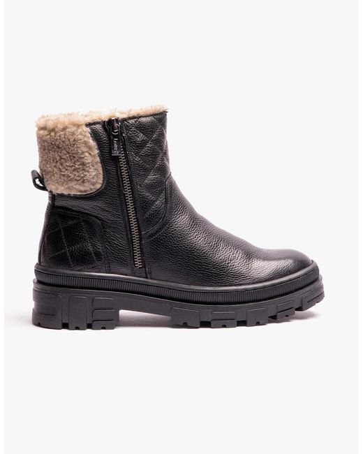 Lotus Black Lavigne Ankle Boots