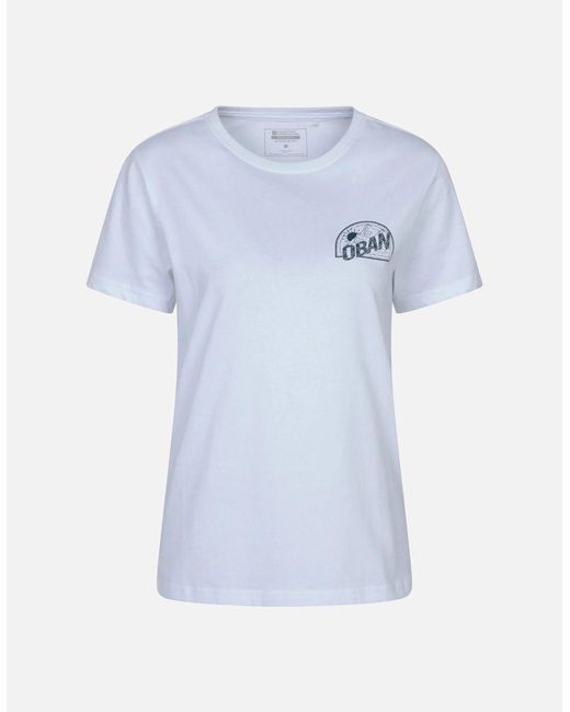 Mountain Warehouse Blue Ladies Oban Relaxed Fit Short-Sleeved T-Shirt