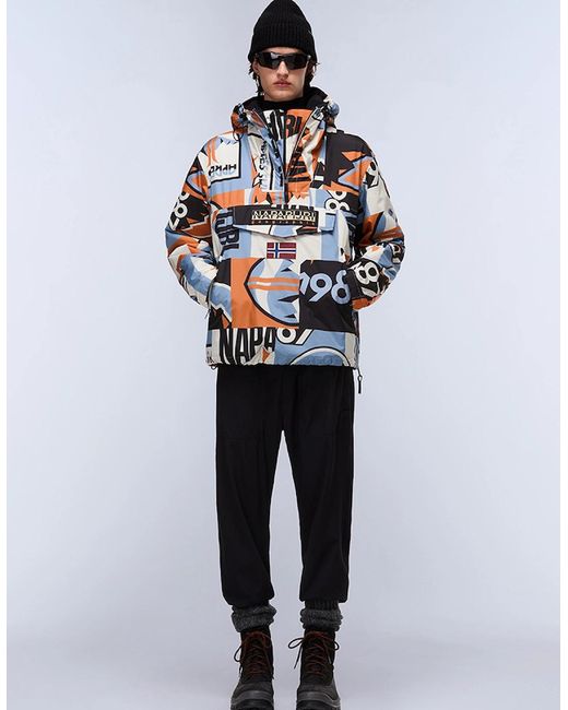Napapijri Blue Rainforest Next Anorak Jacket for men
