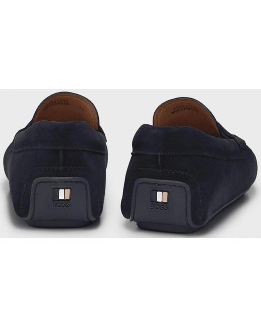 Boss Black Noel Moccasin Suede Loafers for men