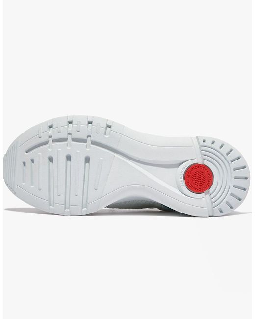 Fitflop White Vitamin Ffx Color-Pop Sports Trainers Seafoam/Tahiti