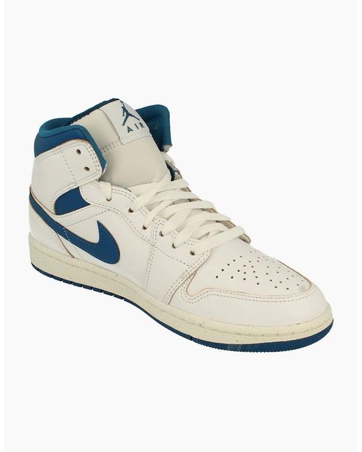 Nike White Air Jordan 1 Mid Se Trainers Fn5215 141 for men