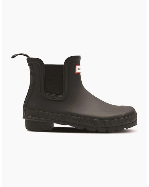 Hunter Black Original Chelsea Wellingtons