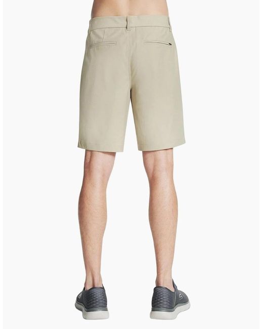 Skechers Premium Everywhere 9 Inch Short Polyester Natural Knee-Length Shorts for men