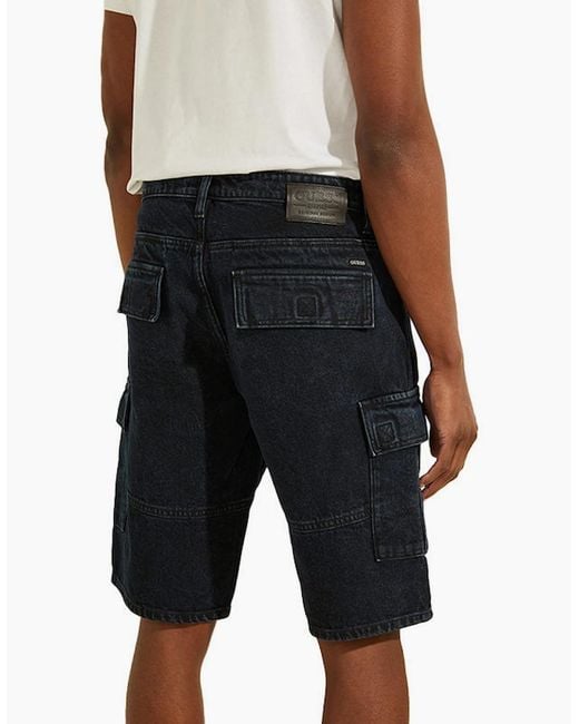 Guess Black Cargo Shorts Casual Summer Pant for men