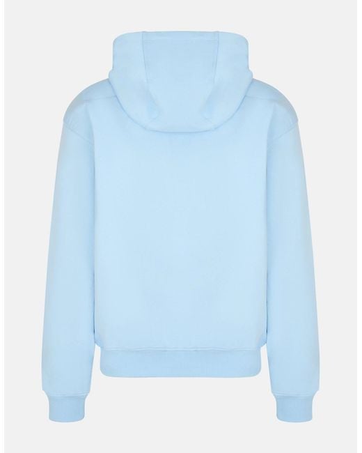 Casablanca Blue Classic Zip Up Hoodie for men