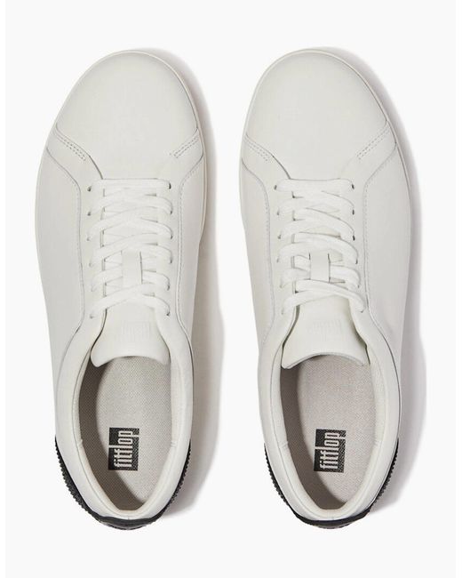 Fitflop White Rally Crystal-Backtab Trainers