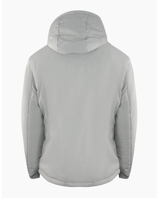 Iceberg Gray Ice Plain Hooded Jacket for men