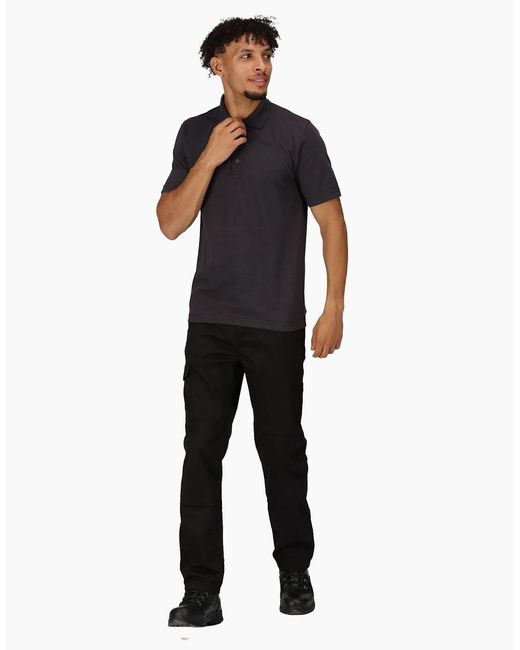 Regatta Black Professional Short-Sleeved Polo Shirt for men