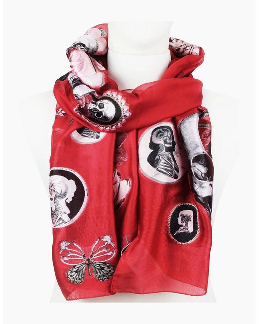 McQueen Red Scarf