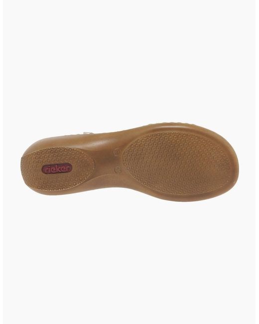 Rieker White Sphere Riptape Sandals