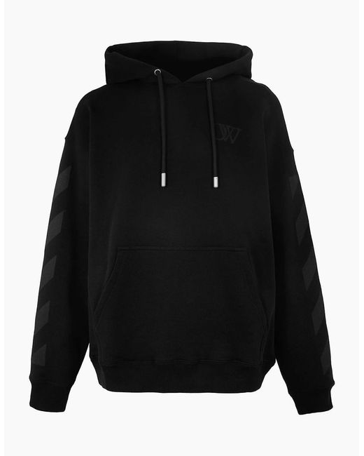 Off-White c/o Virgil Abloh Blue Hooded Neck Long Sleeve Oversize Sweatshirt for men