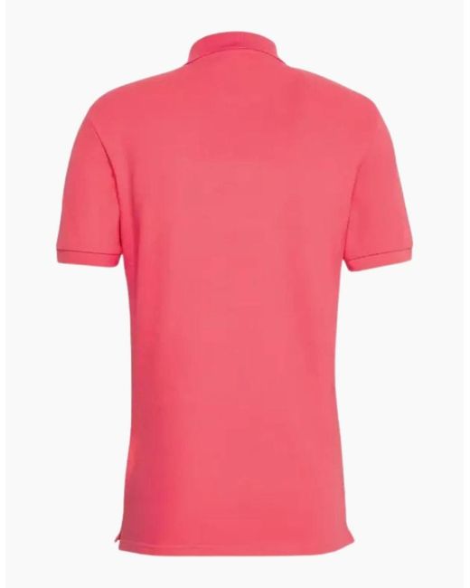 Lyle & Scott Pink Lyle & Scott Electric Plain Polo Shirt for men