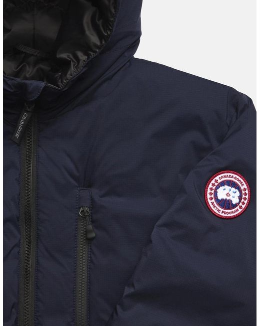 Canada Goose Blue Lodge Hooded Jacket for men