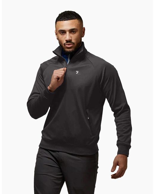 Farah Gray Kala Quarter Zip Jacket for men