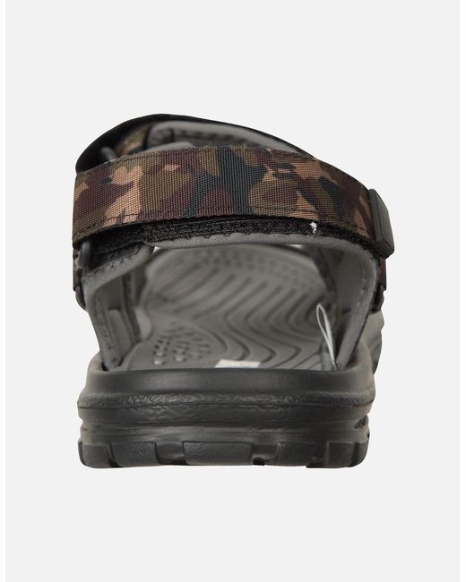 Mountain Warehouse Black Crete Camo Sandals for men