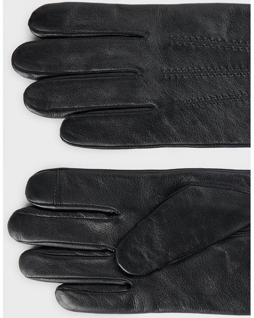 Boss Black Boss Hainz-Me Leather Gloves A1-24 001 for men
