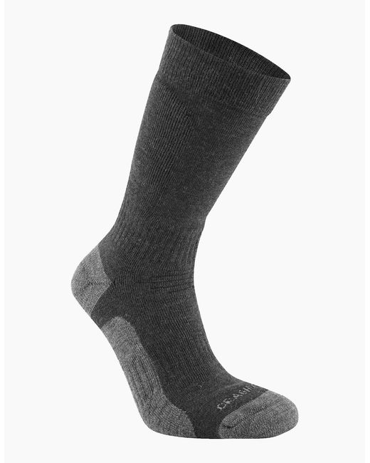 Craghoppers Black Adult Trek Merino Wool Socks