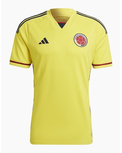 Adidas Yellow Colombia 2022/23 Home Shirt for men