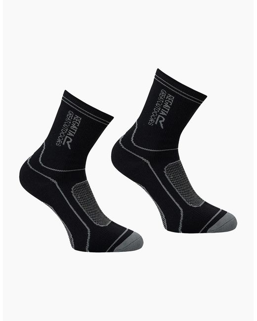 Regatta Black Adult Waterproof Crew Socks