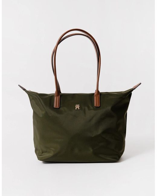 Tommy Hilfiger White Popette Tote Bag