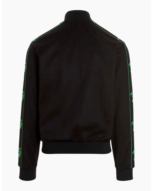 Off-White c/o Virgil Abloh Black Ow Face Band Slim Tracktop for men