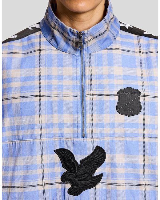 Lyle & Scott Blue Plaid Drill Top for men
