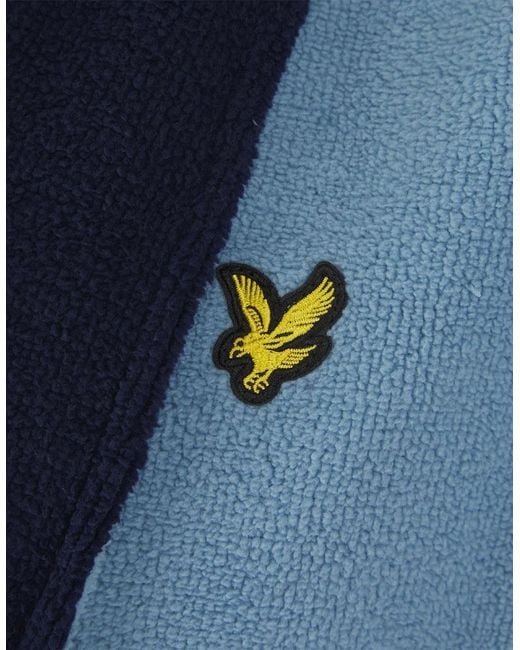 Lyle & Scott Blue Shawl Neck Long Sleeve Robe for men