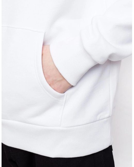 The North Face White Raglan Box Hoodie for men