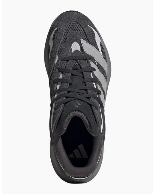 Adidas Gray Lightblaze Lace-Up Platform Sneakers for men
