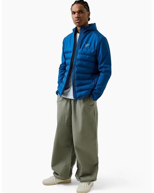 Reebok Blue Herston Hybrid Jacket for men