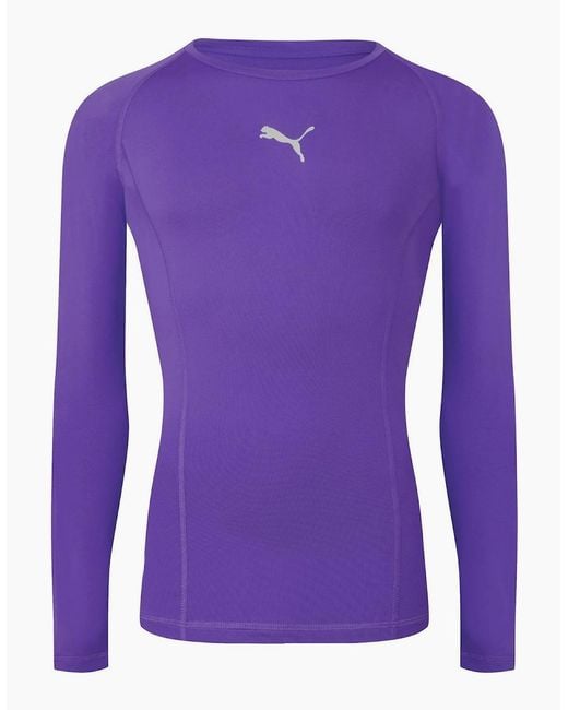 PUMA Purple Liga Baselayer Tee Ls T-Shirt for men