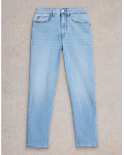 White Stuff Blue Blake Straight Crop Jean Light Denim