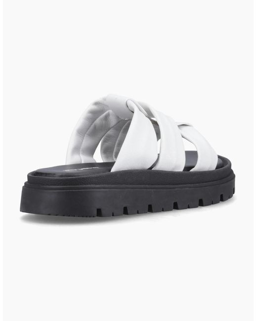 Hush Puppies White Loretta Mules