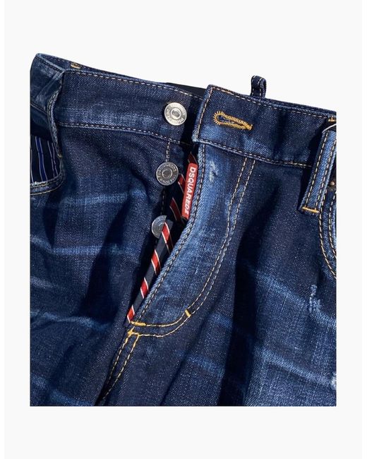 DSquared² Blue Dark Denim Pants for men