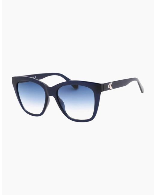 Calvin Klein Blue Jeans Gradient Lens Framed Sunglasses