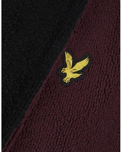 Lyle & Scott Red Shawl Neck Long Sleeve Robe for men