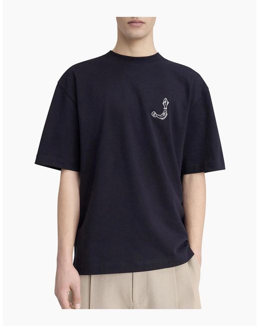 Jacquemus Blue Dark Oversized The Merù T-Shirt for men