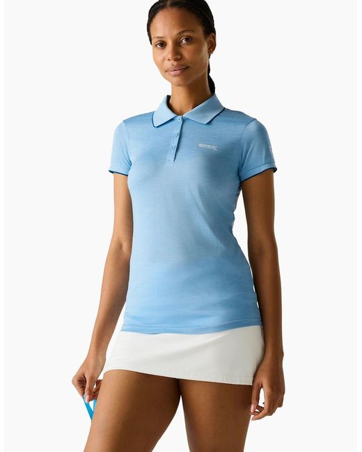 Regatta Blue Ladies Remex Ii Polo Neck T-Shirt