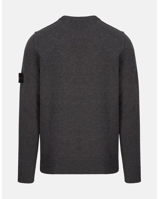 Stone Island Gray Crew Neck 5100072 Sweater for men