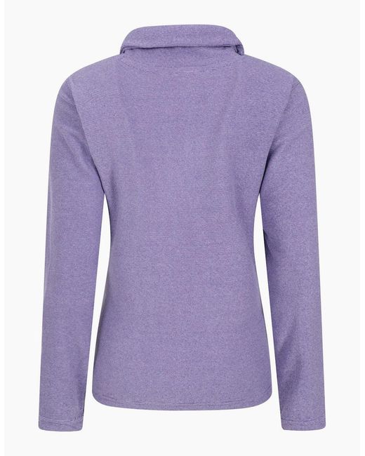 Mountain Warehouse Purple Ladies Hebridean Cowl Neck Fleece Top