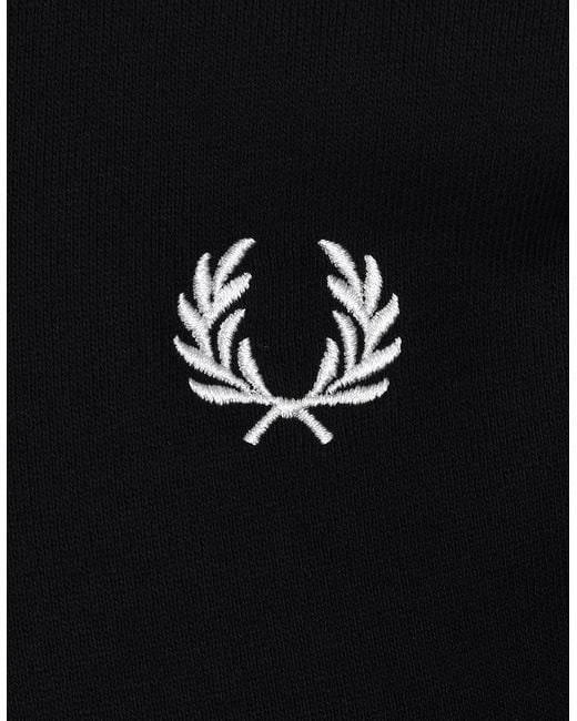 Fred Perry Blue Half Zip Sweatshirt for men
