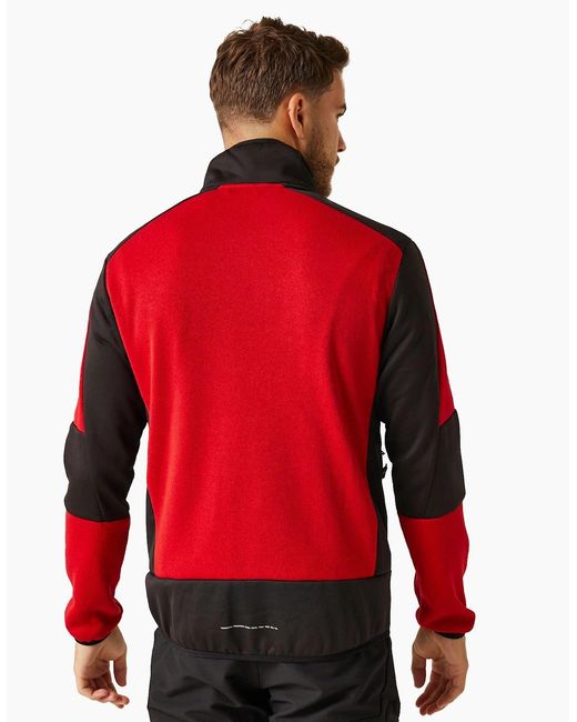 Regatta Red Professional Adult Knitted Stretch Midlayer for men