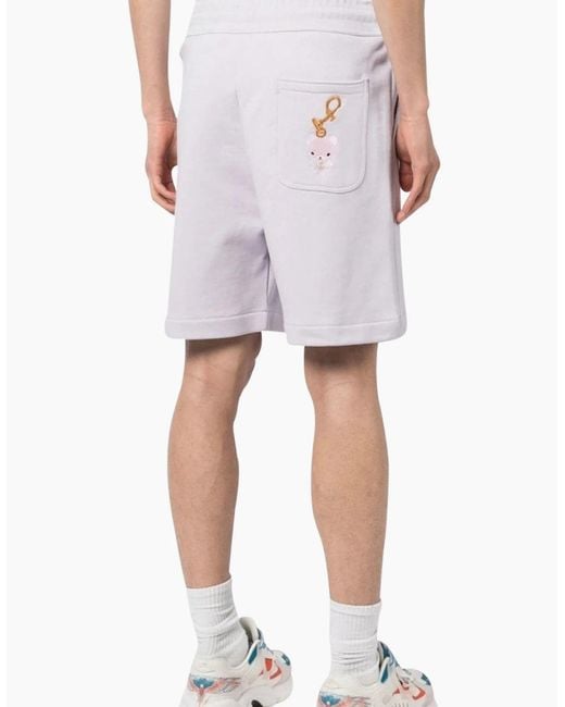 Vivienne Westwood Gray Orb Logo-Embroidered Shorts for men